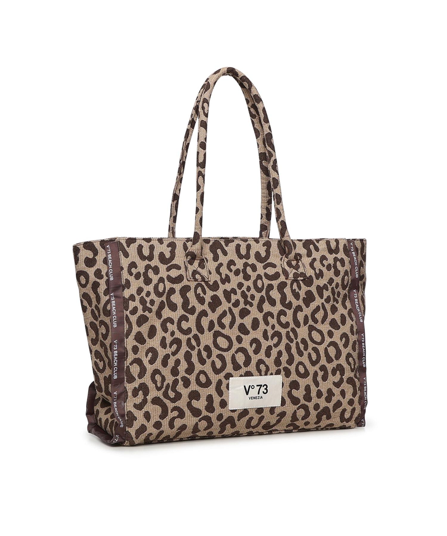 Borsa shopping Milene con logo 73BS9MV01M ILENEBEIGE/MORO V° 73 