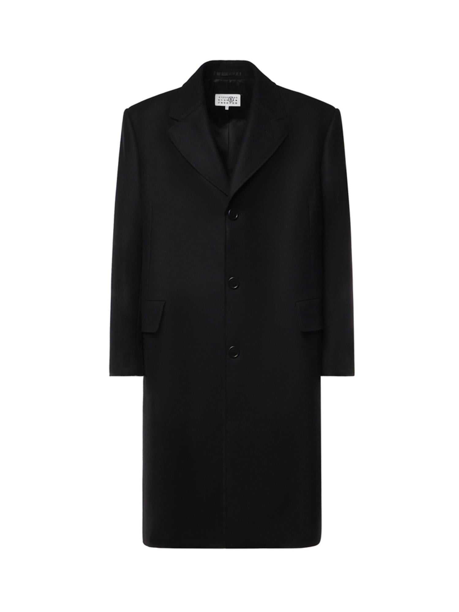 Cappotto monopetto in feltro di lana SH0AA0027 S52207900 MM6 Maison Margiela 