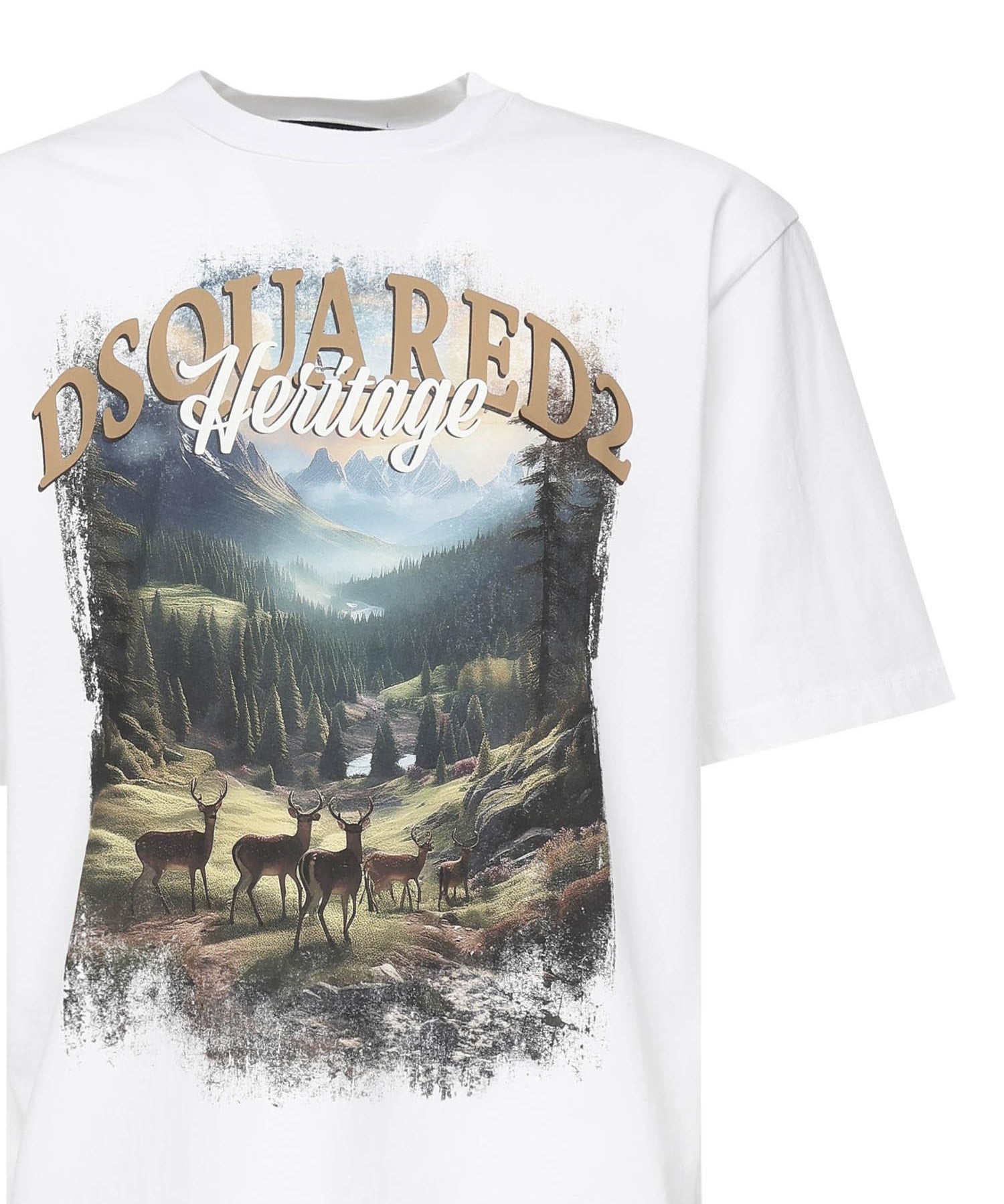 T-shirt 'Loose fit Canada'<BR/> S74GD1467 S24583100 DSQUARED2 