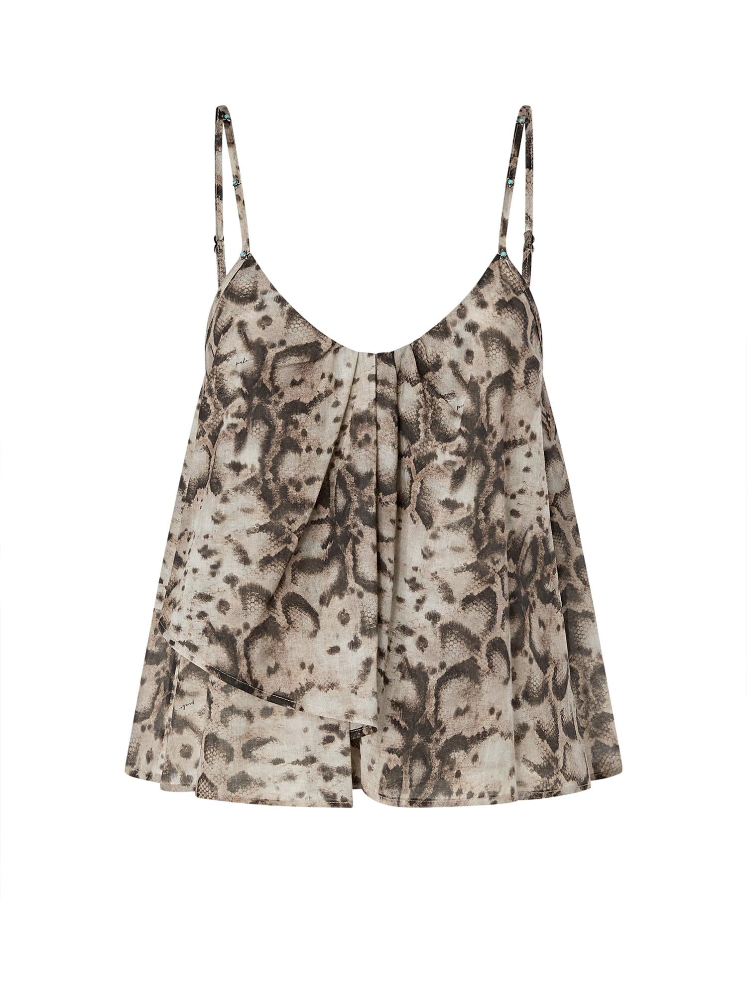 Top con stampa snake 106868 A3APCZ9 PINKO 