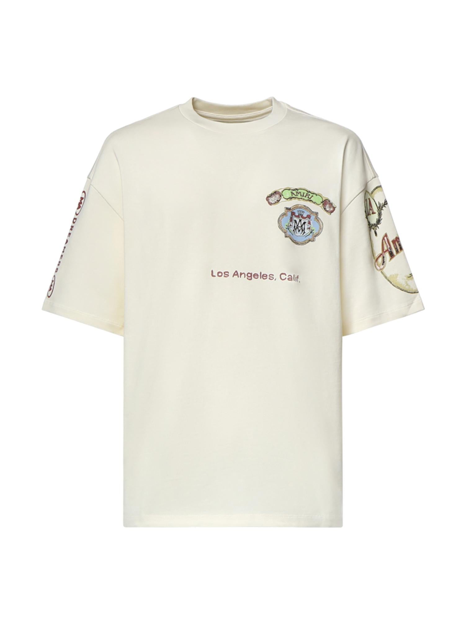 T-shirt con logo in cotone AMTOJR1174 127 AMIRI 