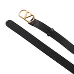 Cintura VLogo Signature in pelle<BR/> 8W2T0SM3 IYR0NO VALENTINO GARAVANI 
