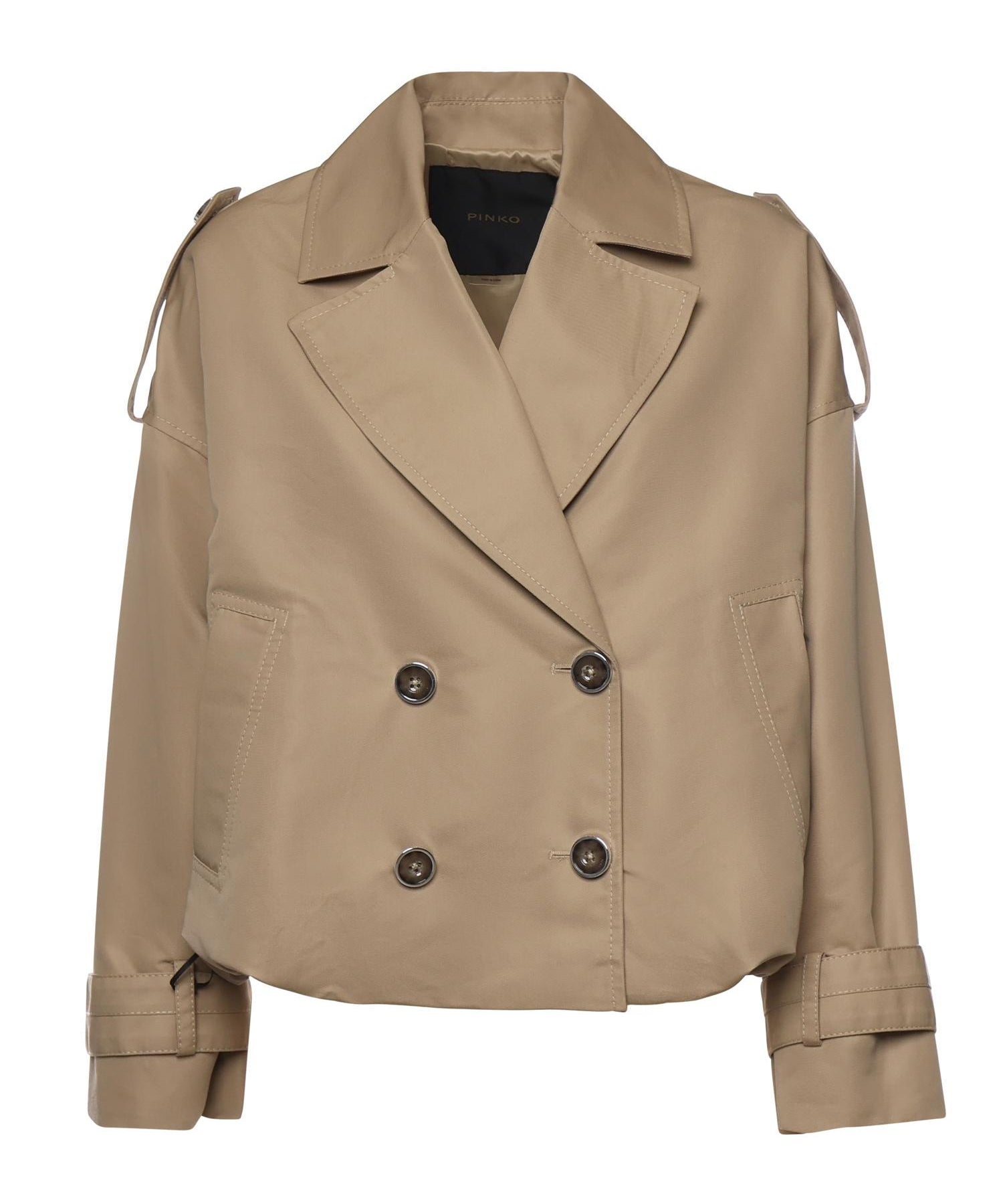 Trench cropped doppiopetto 106325 A1PRD41 PINKO 