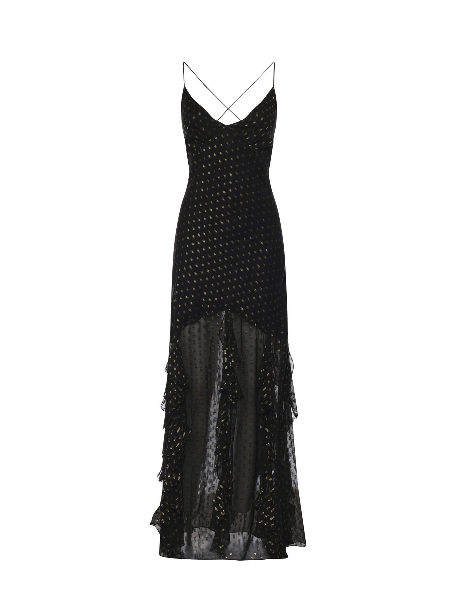 Abito lungo Elea CD4057 BLACK FOR LOVE & LEMONS 
