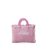 Borsa Vanity micro effetto paglia con logo VAMI015 00223L MC2 SAINT BARTH 