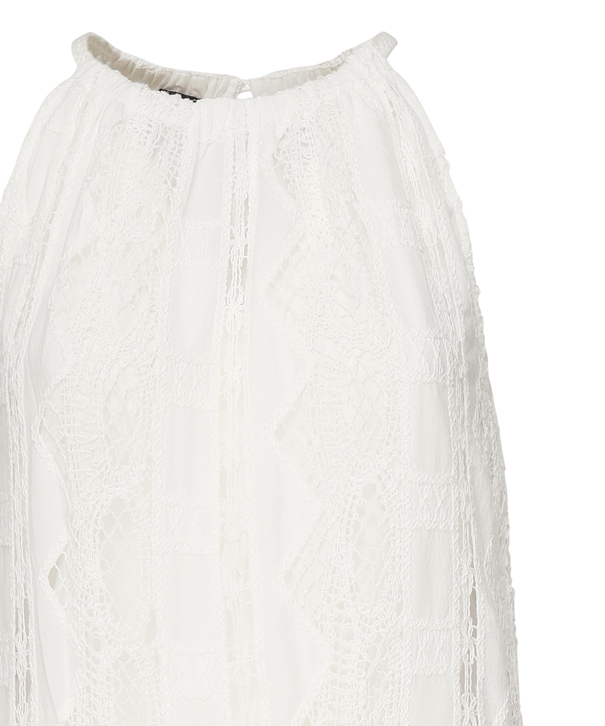 Abito midi in sangallo e macramè 104857 A2G9Z05 PINKO 
