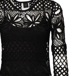 Abito lungo crochet traforato<BR/> 104731 A2FFZ99 PINKO 