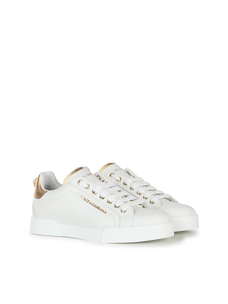 Sneaker Portofino in vitello nappato CK1602 AN2988B996 DOLCE & GABBANA 