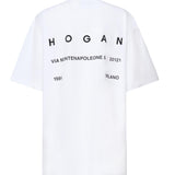 T-shirt con logo KQUB3492020WNR B001 HOGAN 