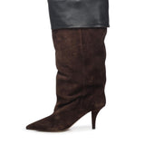 Stivali in pelle scamosciata PX1685XV0SN CIOCCOLATO BLACK PARIS TEXAS 