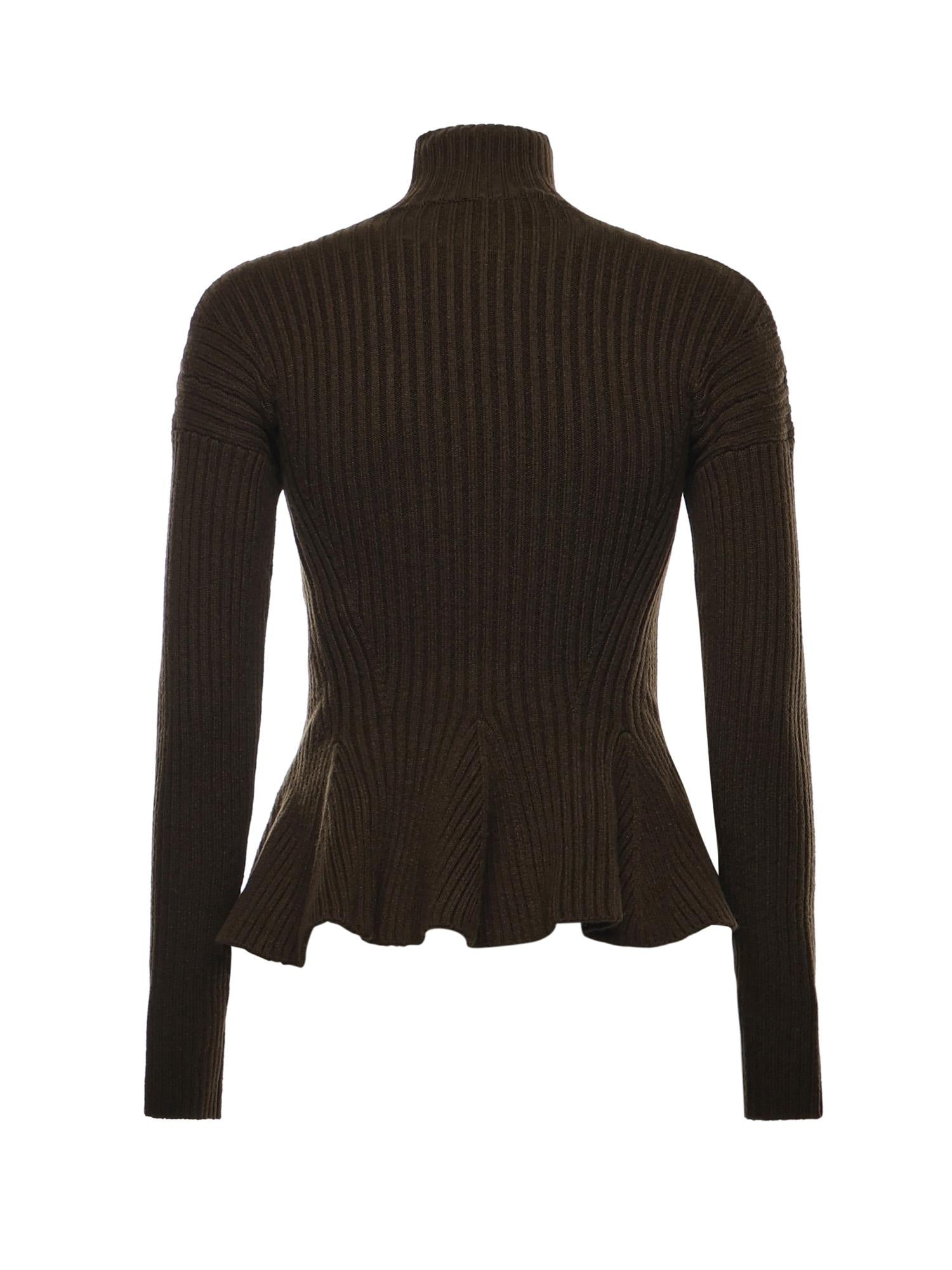 Dolcevita a peplo in lana e cashmere 2521366483600 006 MAX MARA 