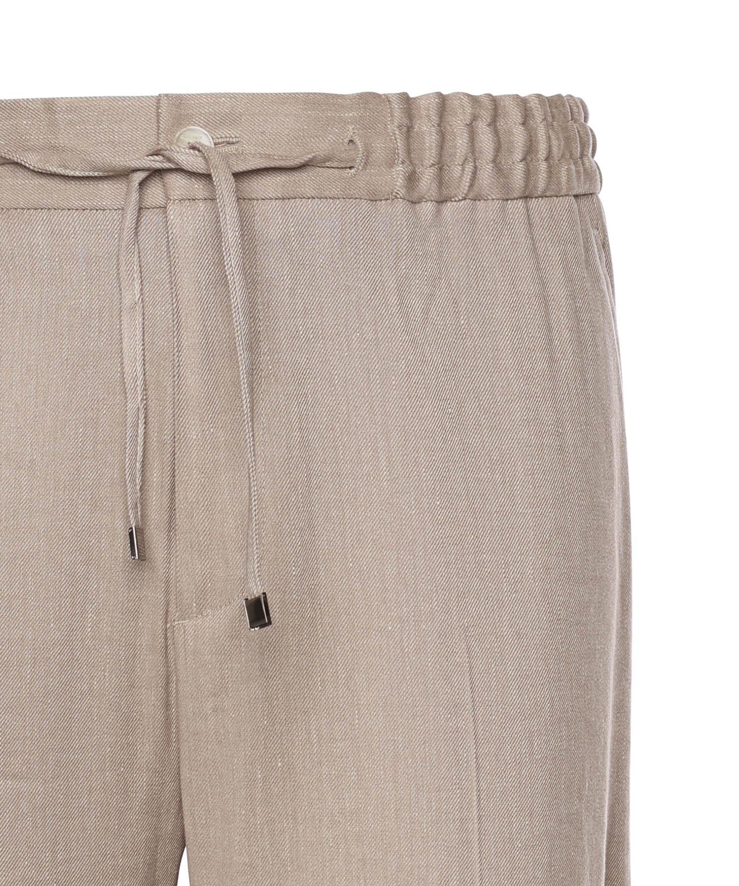 Pantaloni jogger in twill di misto lino fiammato MRED0006 99TUCI7M0121 ETRO 