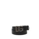Cintura con logo in pelle di vitello BC4943 AG6518B956 DOLCE & GABBANA 
