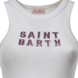 Tank top in cotone con logo AAD001 08543L MC2 SAINT BARTH 