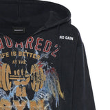 Felpa in cotone con stampa S74GU0942 D25028814 DSQUARED2 