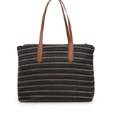 Borsa shopping Cassie con logo 73BS9M801 CASSIENERO/CUOIO V° 73 