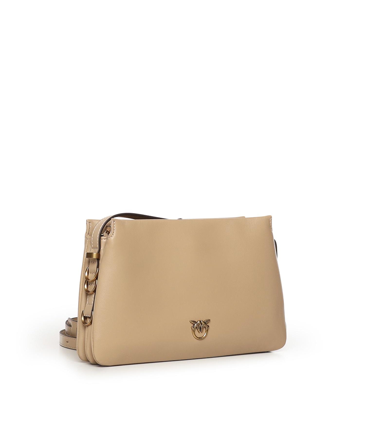 Borsa a tracolla Mini One, Two, Three Bag in pelle 105883 A0QOC94Q PINKO 