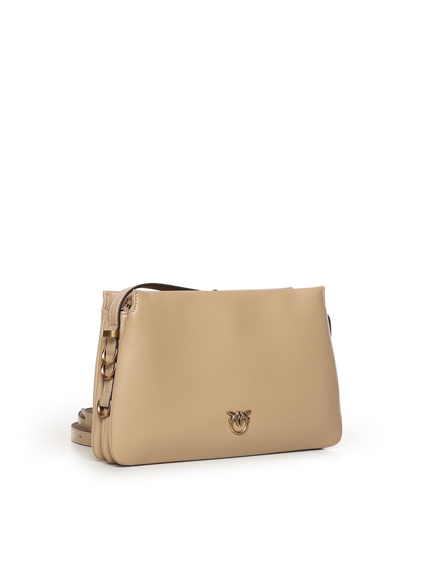 Borsa a tracolla Mini One, Two, Three Bag in pelle 105883 A0QOC94Q PINKO 