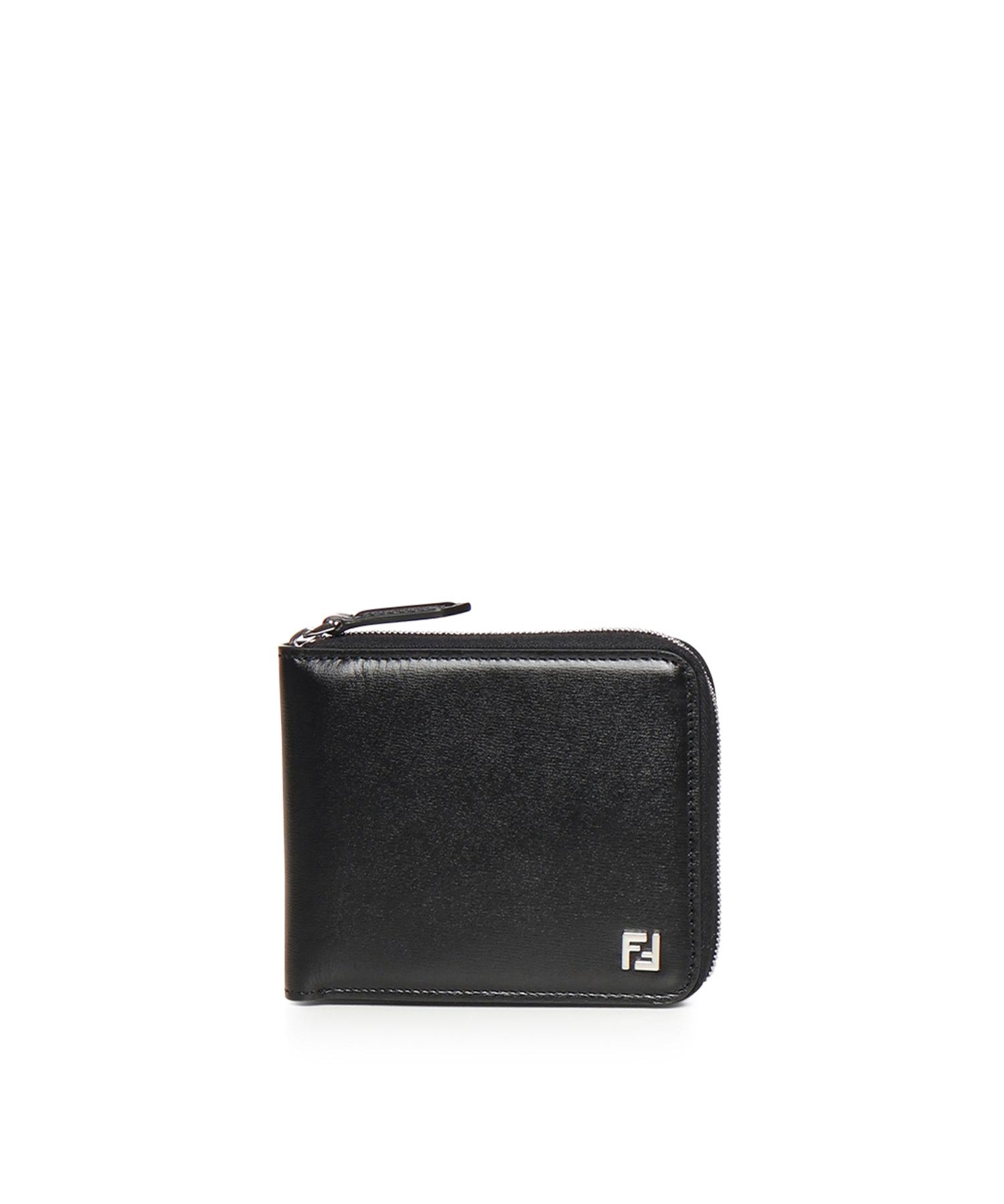 Portafoglio Squared FF in pelle con logo 7M0380 AVV6F0GXN FENDI 