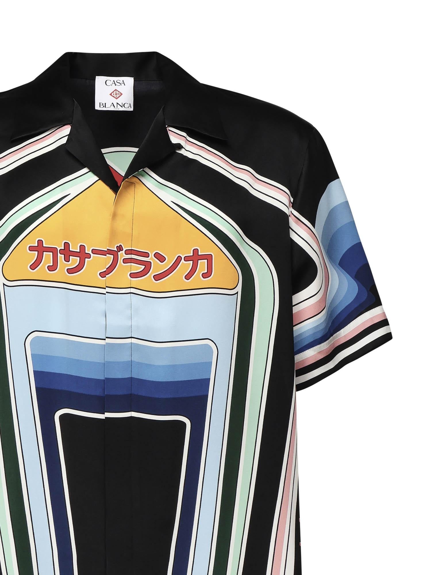 Camicia Graphic Mountain in seta MPF25SH00306  CASABLANCA 