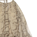 Tuta Vesta in georgette T190171B TNP264NATURAL PYTHON THE ANDAMANE 