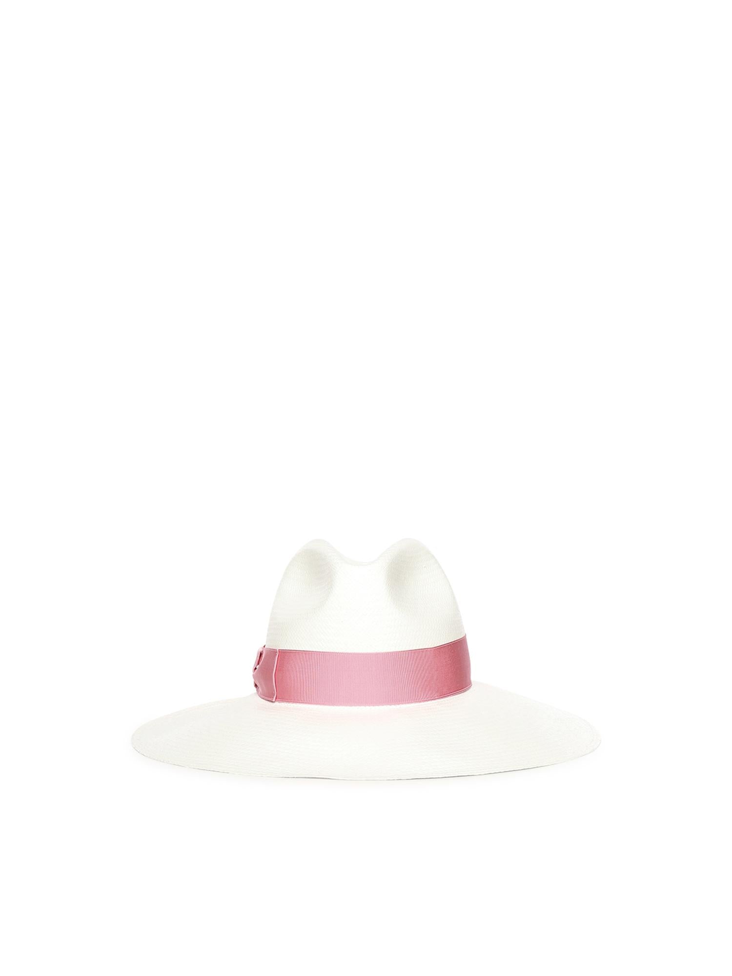 Cappello Sophie Panama con logo 232171 01A5 BORSALINO 