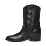 Stivali Kim low in pelle A56051 NERO CARMENS 