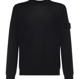 Maglione girocollo in lana con logo L1S155100074 S00FCV0029 STONE ISLAND 