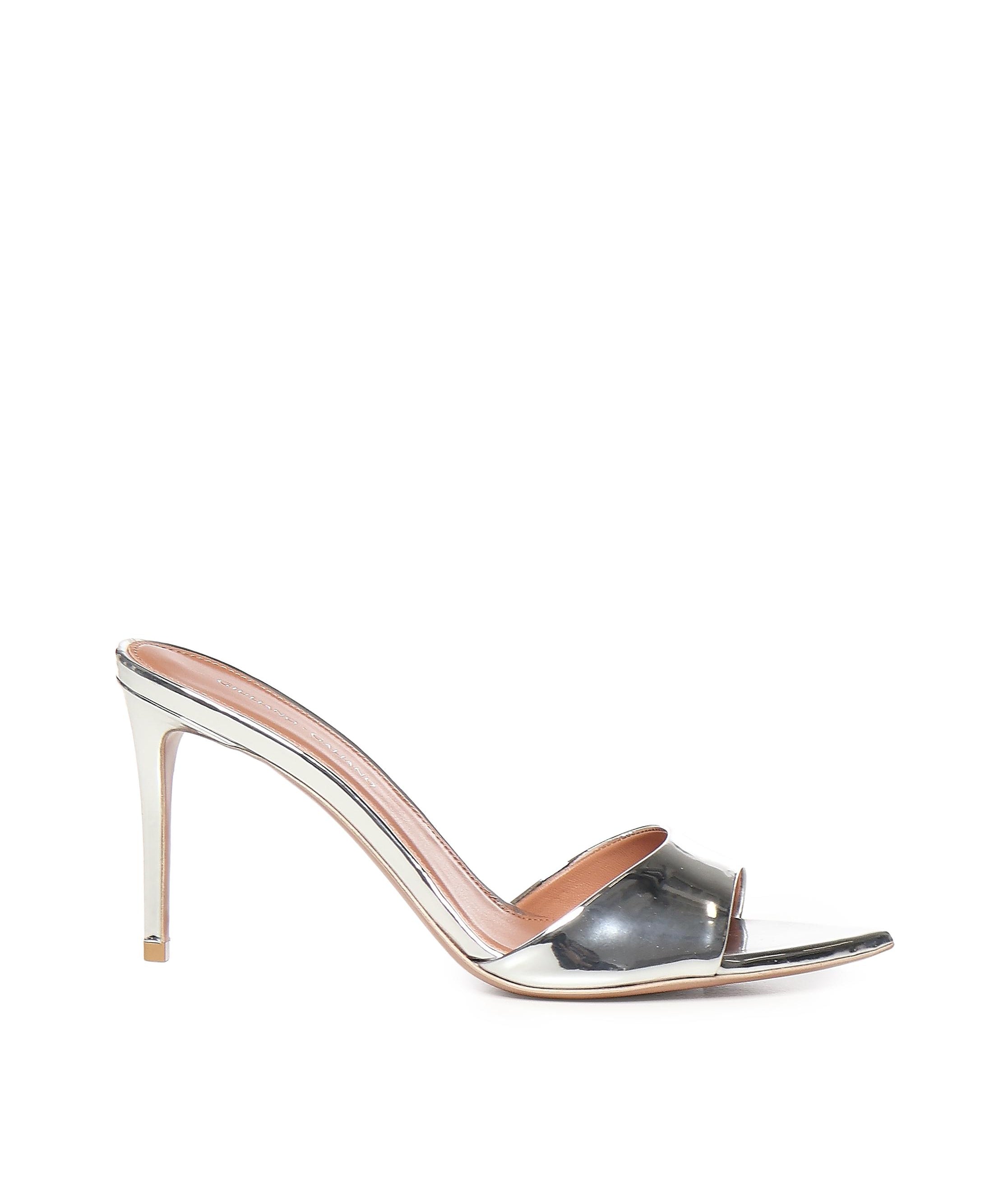 Mule Alixia in pelle specchiata ALIXIA SPECCHIOARGENTO GIULIANO GALIANO 