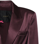 Giacca in satin con cintura 106589 A1Y5R57 PINKO 