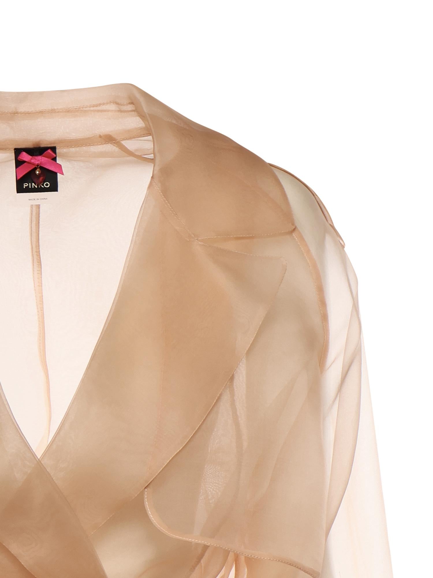 Trench Cocco in organza di seta 106614 A2DJQ35 PINKO 