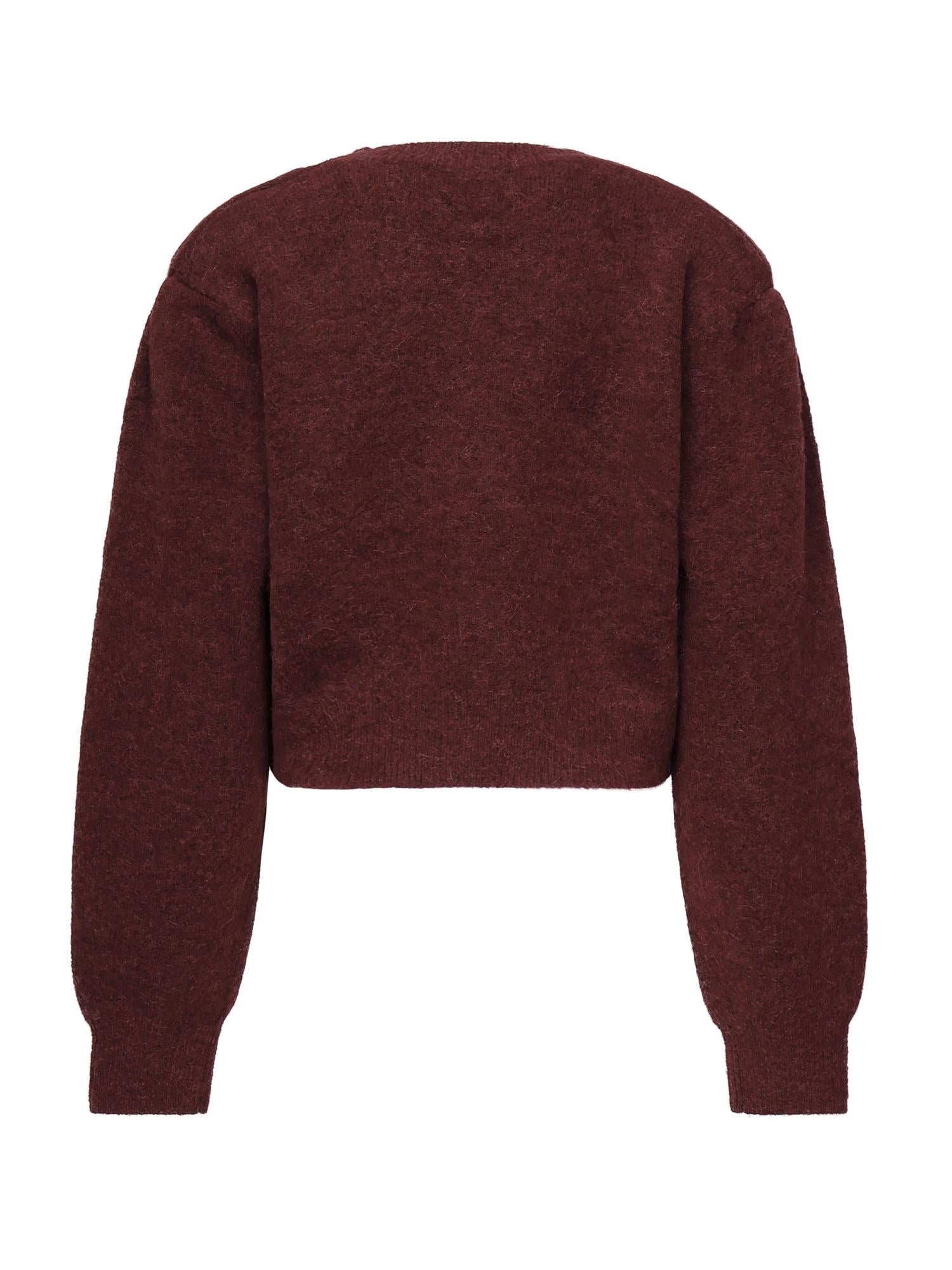 Cardigan in maglia con maniche a sbuffo 114276 2734 ROTATE 