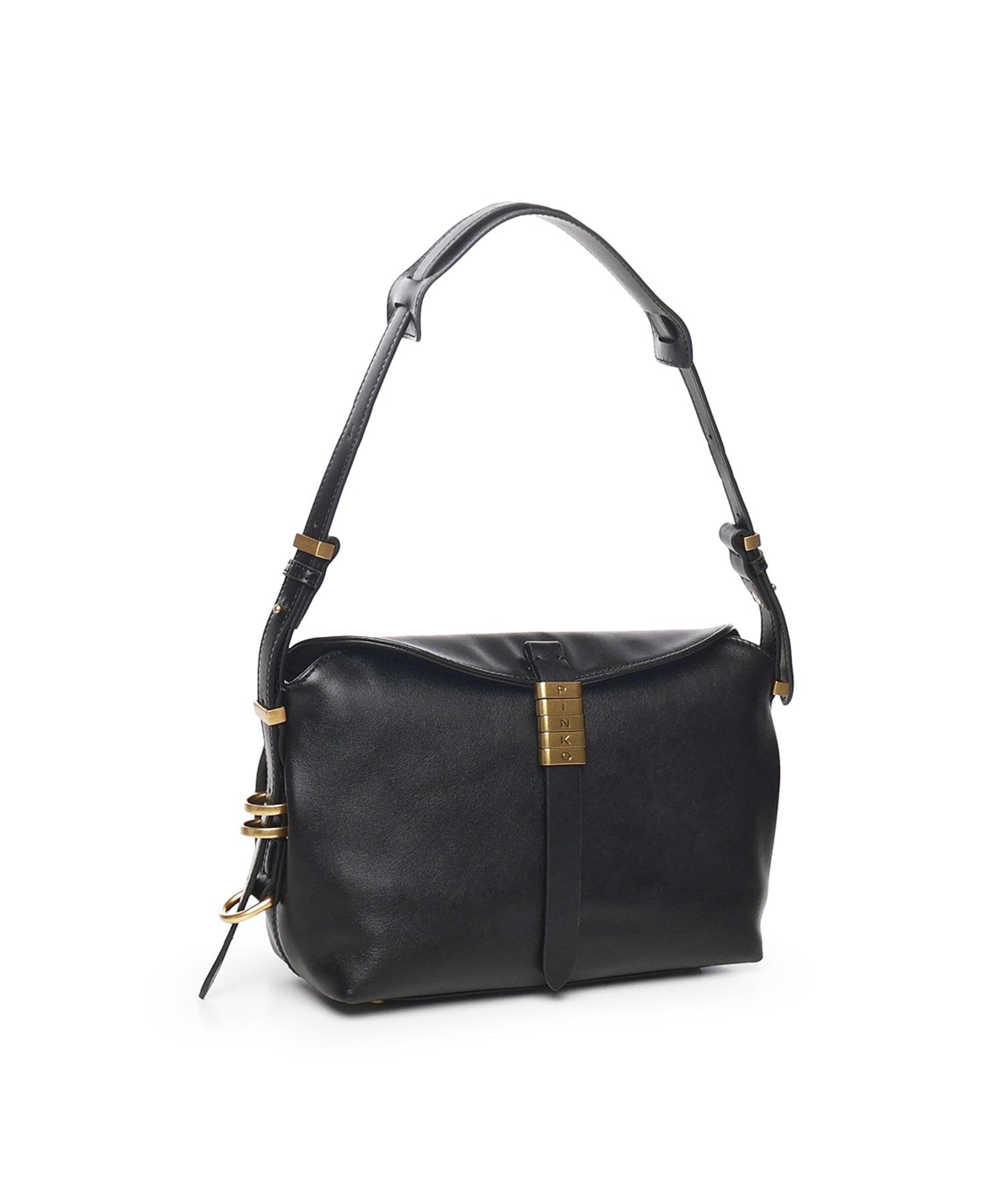 Borsa a spalla piccola Saddle Horizontal in pelle<BR/> 105895 A1ZXZ99Q PINKO 
