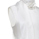 Top in satin di seta 871259 V6KR09000 BOTTEGA VENETA 