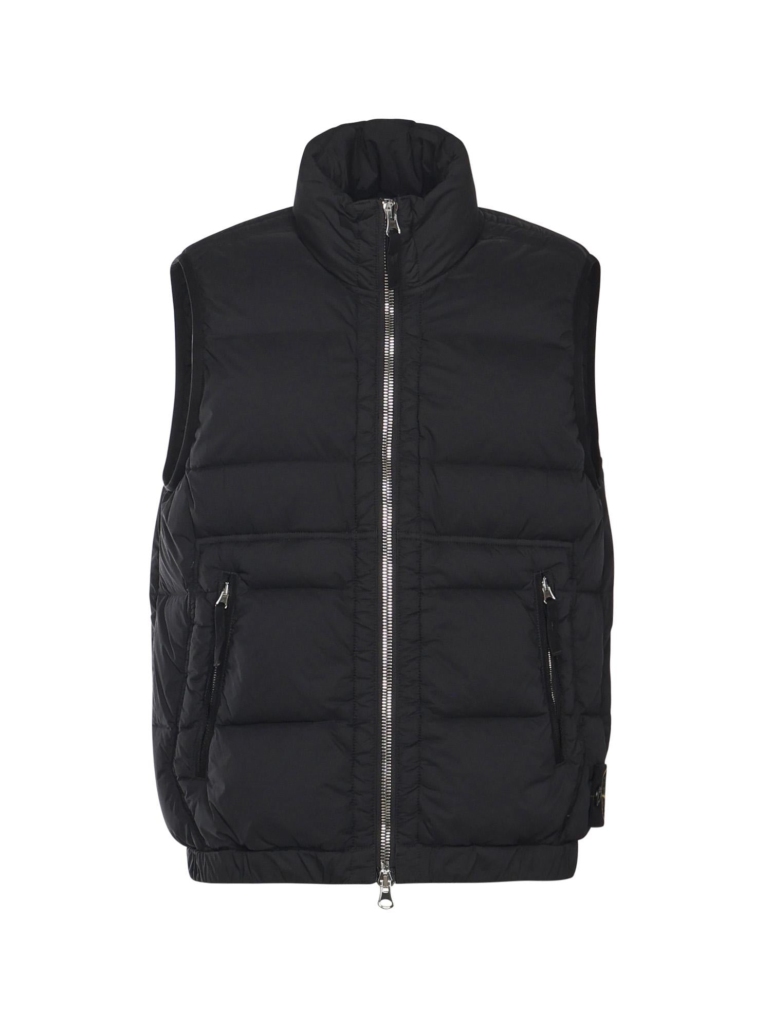 Gilet in nylon con logo K2S15G100007 S0028V0029 STONE ISLAND 