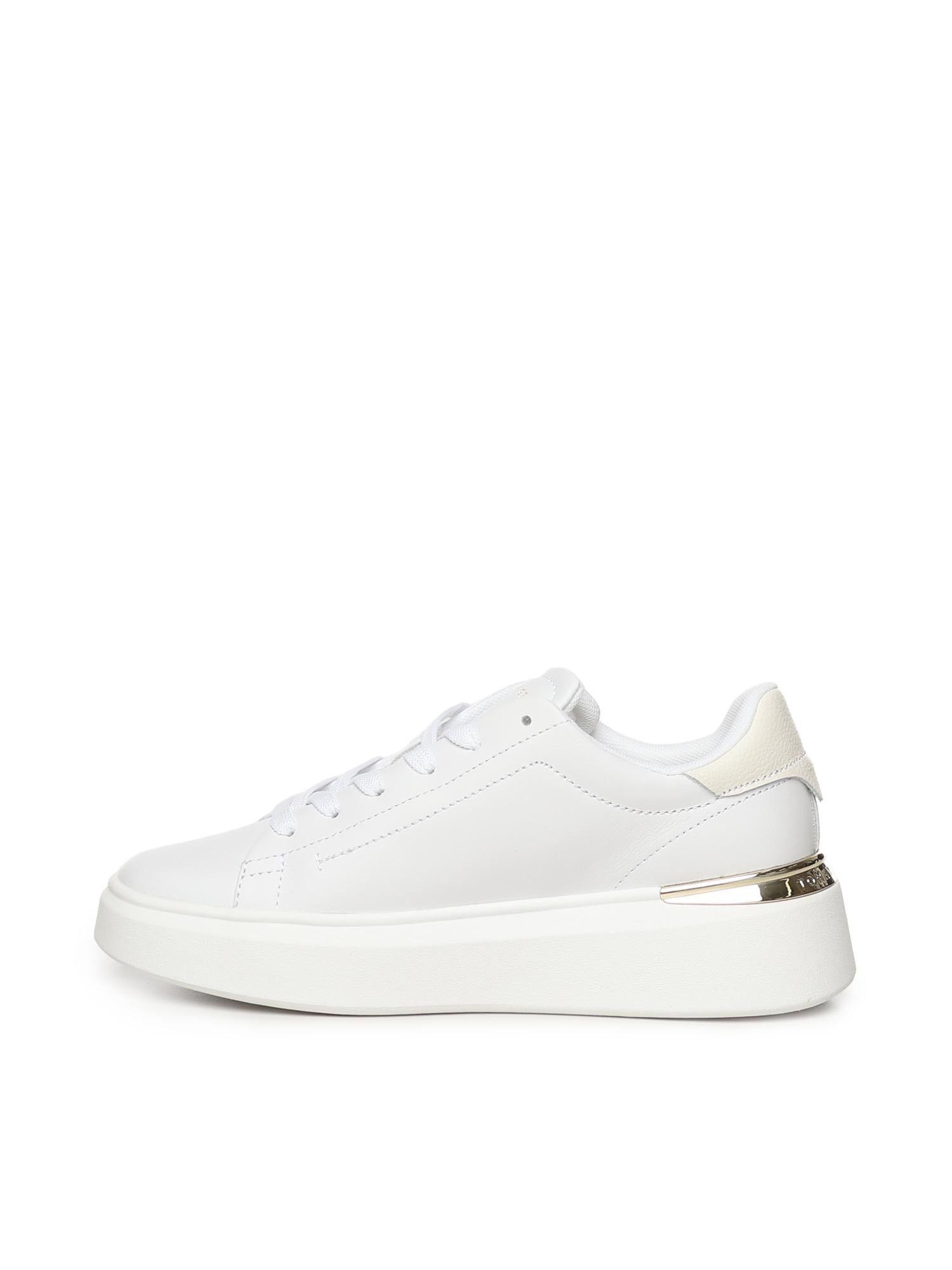 Sneakers in pelle con monogramma FW0FW08631 YBS TOMMY HILFIGER 