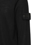 Maglia girocollo nero in lana leggera<BR/> K1S155100066 S00FCV0029 STONE ISLAND 