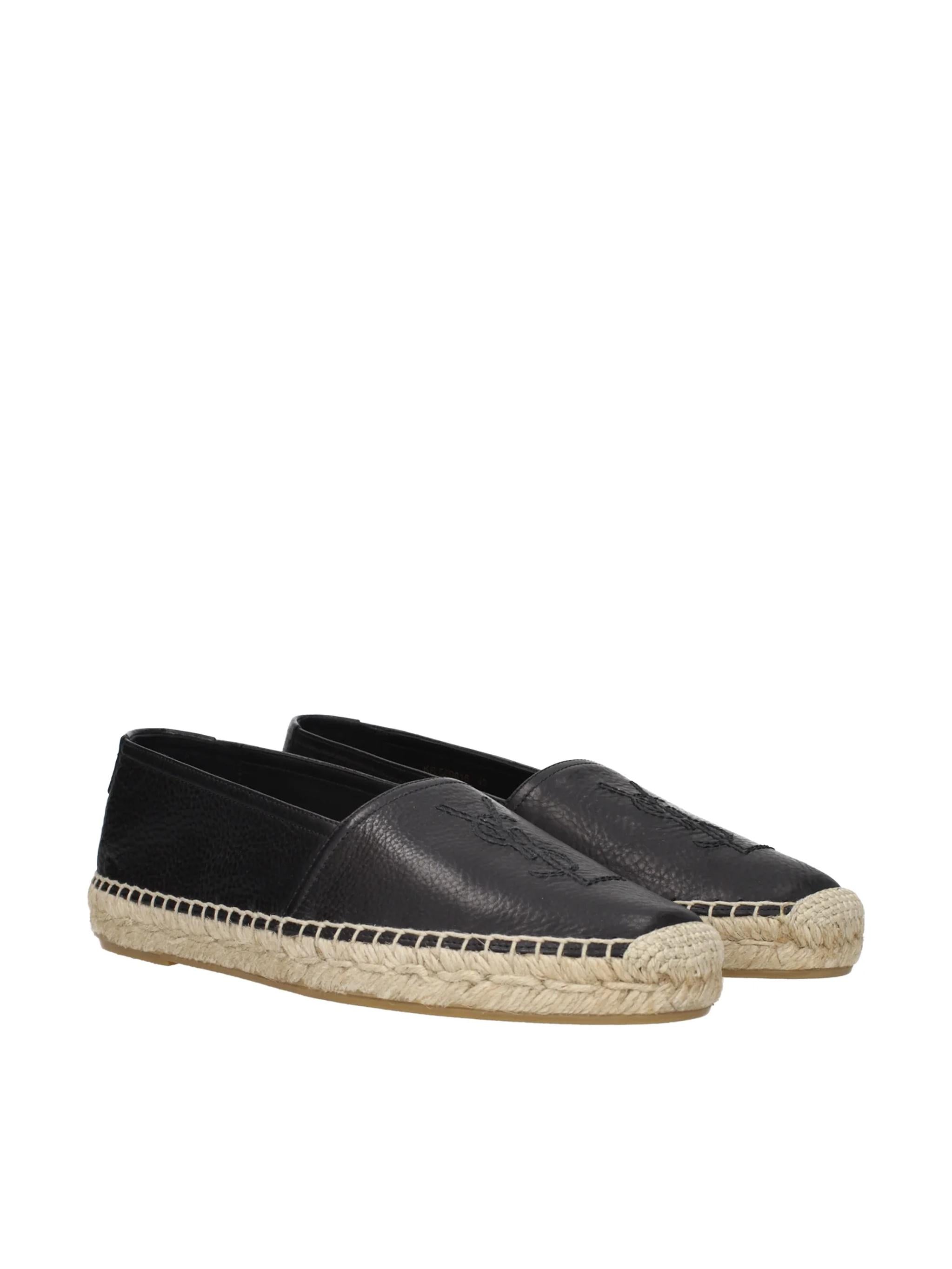 Espadrillas in pelle martellata 509616 0AS001000 SAINT LAURENT 