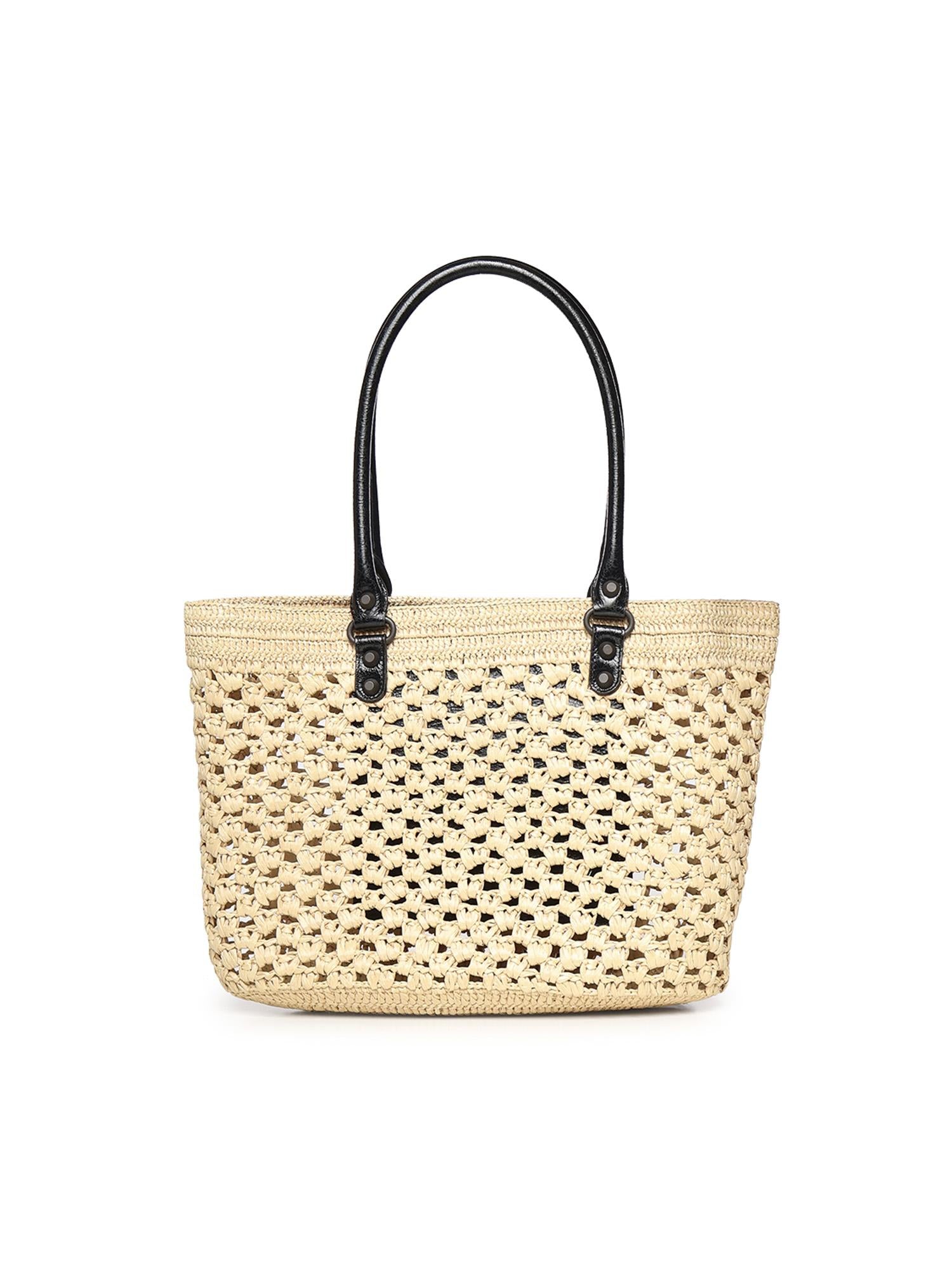 Borsa Le City media in rafia e pelle 866501 2ACGC9260 BALENCIAGA 