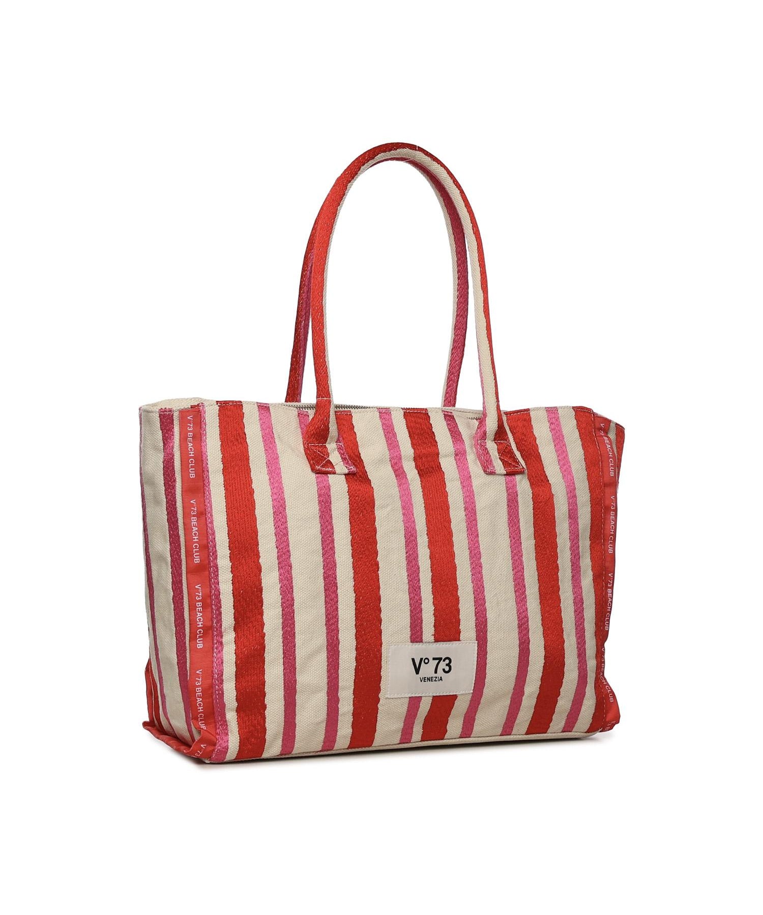 Borsa shopping con logo 73BS9MV01R ILENEROSSO/MULTICOLOR V° 73 