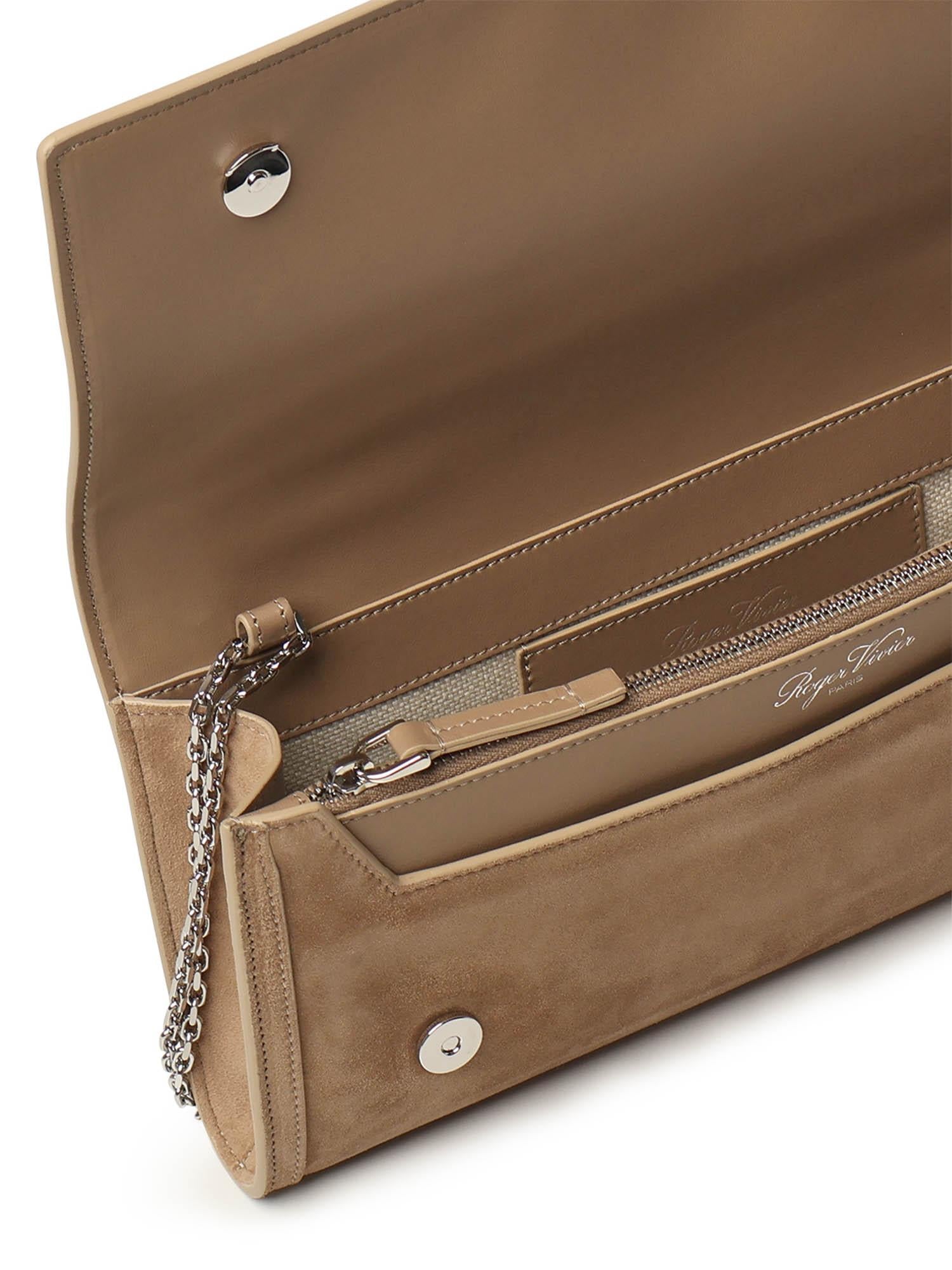 Clutch Belle Vivier in suede RBWAORC0200UMG S812 ROGER VIVIER 