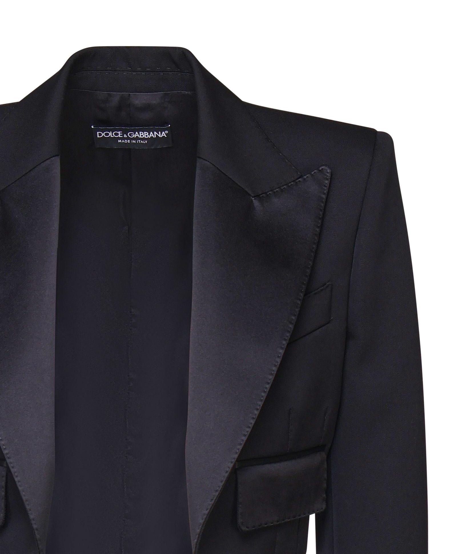 Spencer tuxedo in gabardina di lana F296YT FU21EN0000 DOLCE & GABBANA 