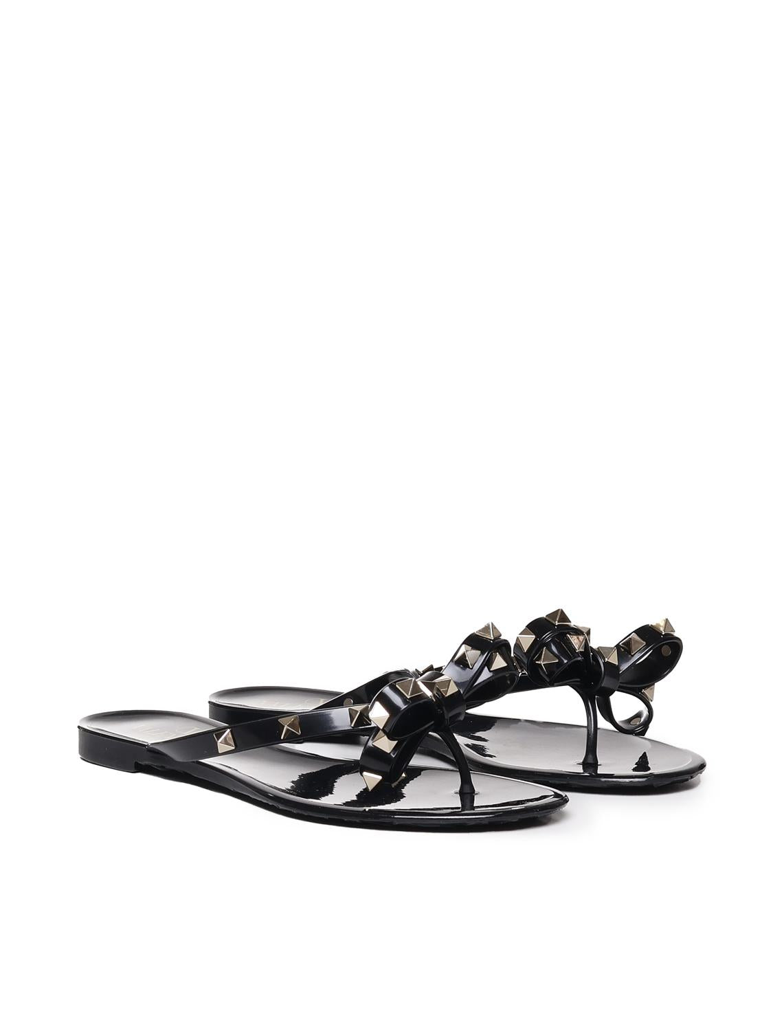 Infradito Rockstud in gomma 8W2S0552 PVS0NO VALENTINO GARAVANI 