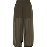 Pantaloni in voile crêpe di misto cotone 106845 A3O2X52 PINKO 