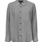 Camicia in levantina di viscosa<BR/> DC375 IF0044D002O903 DONDUP 