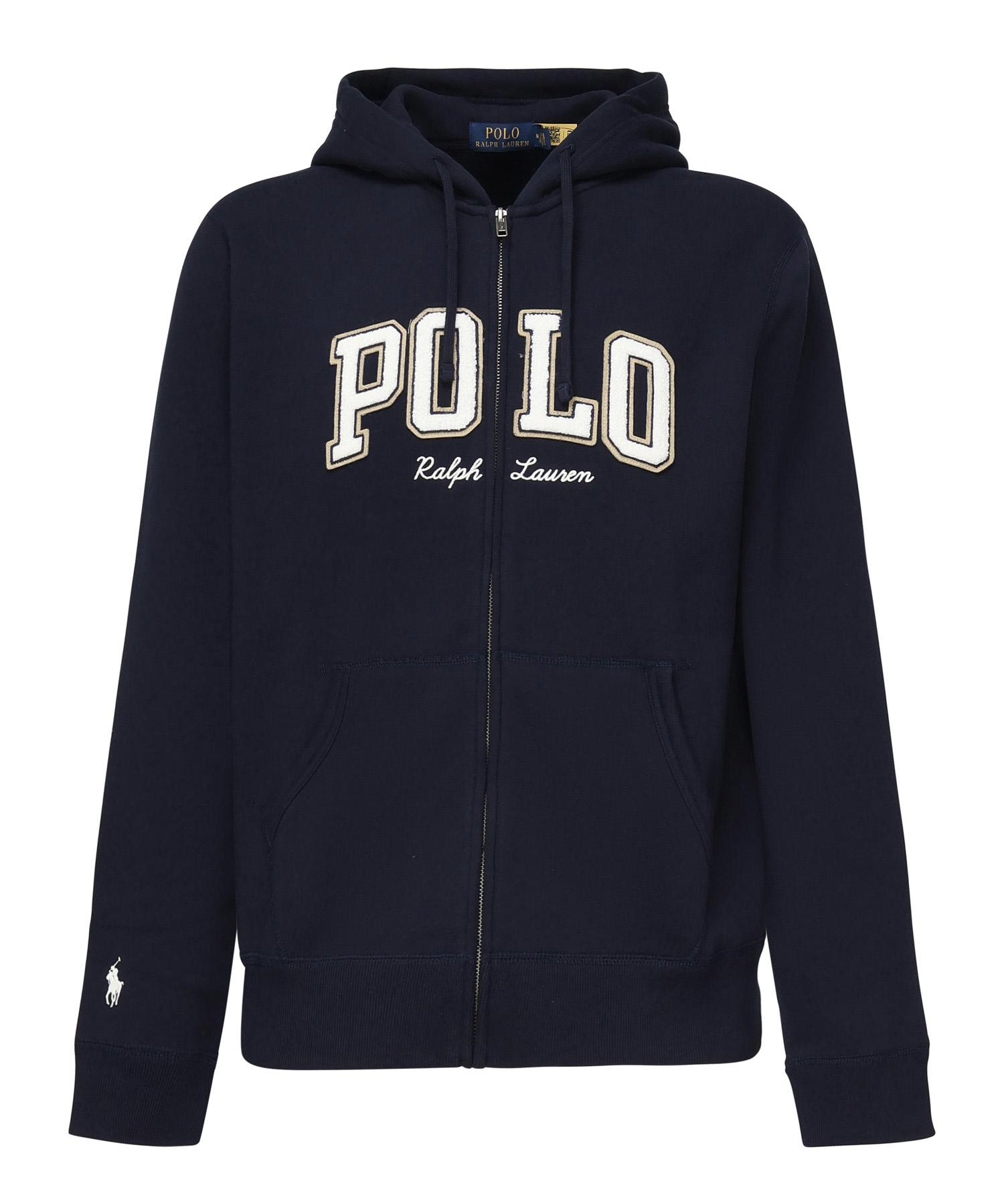 Felpa con zip e logo 710981151 002 POLO RALPH LAUREN 