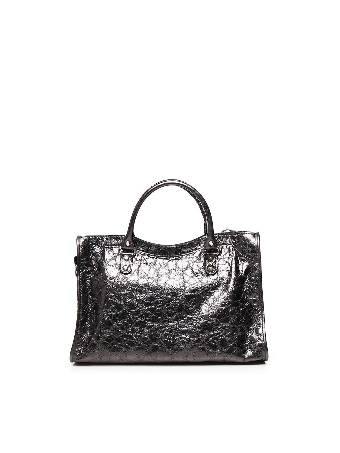 Borsa Le City Media in pelle metallizzata 823058 2AA9R1314 BALENCIAGA 
