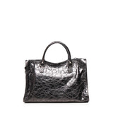 Borsa Le City Media in pelle metallizzata 823058 2AA9R1314 BALENCIAGA 