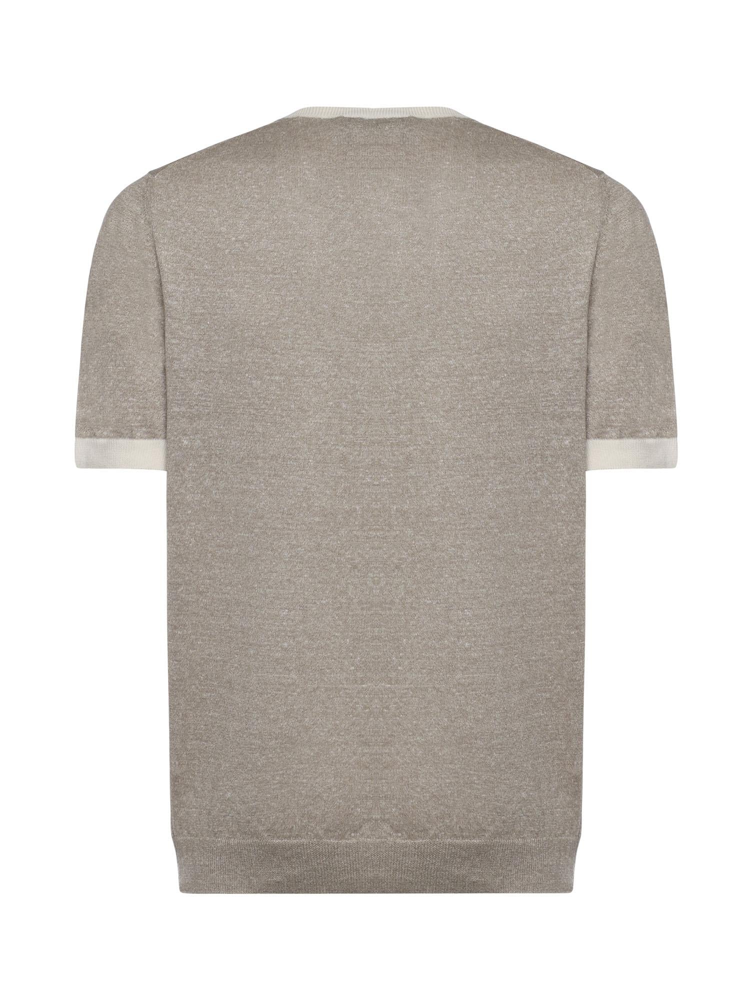 T-shirt in lino e cotone NMMC1522420WYK 09I1 FAY 