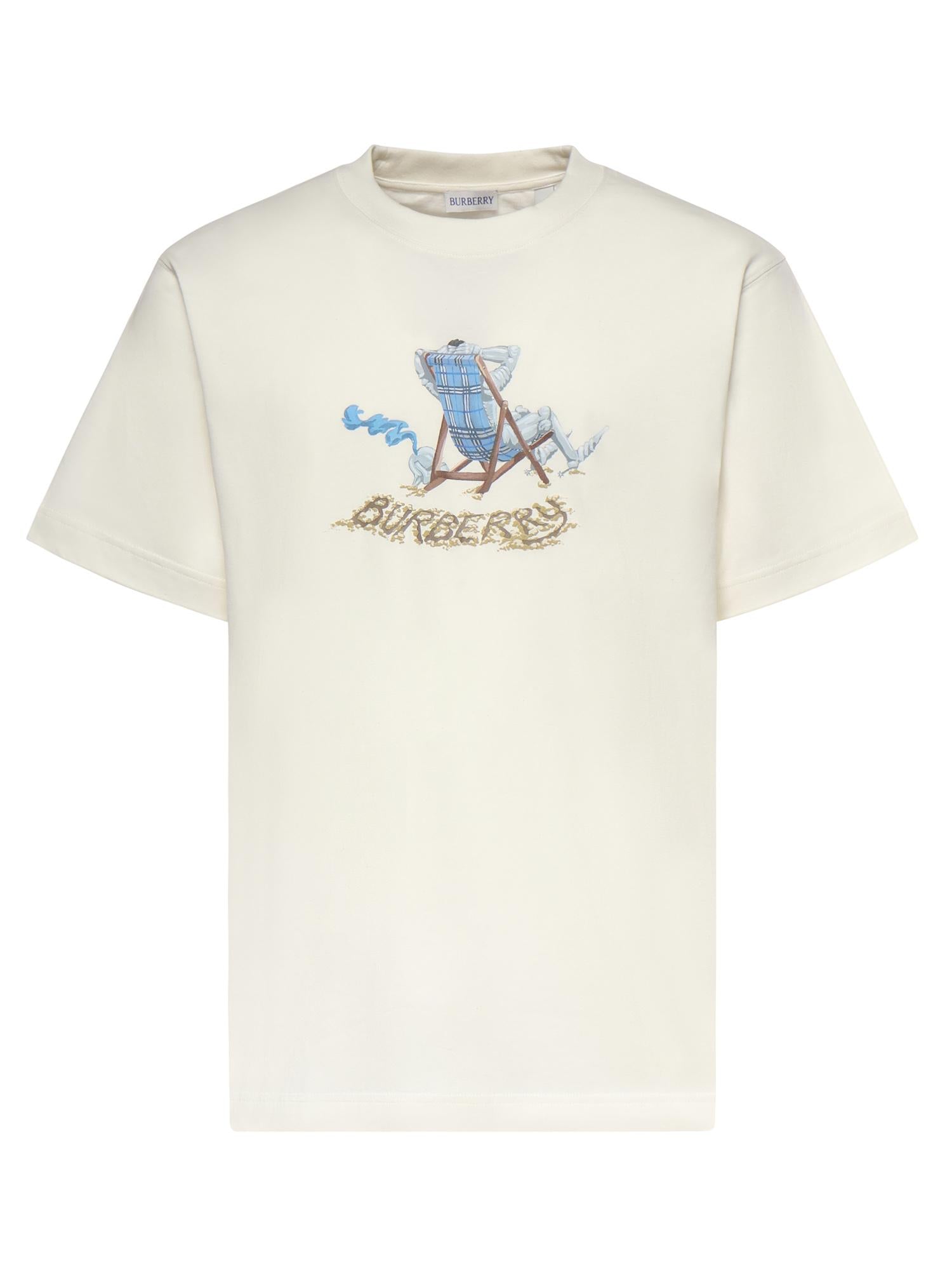 T-shirt in cotone Beach Knight 8123483 B7078 BURBERRY 